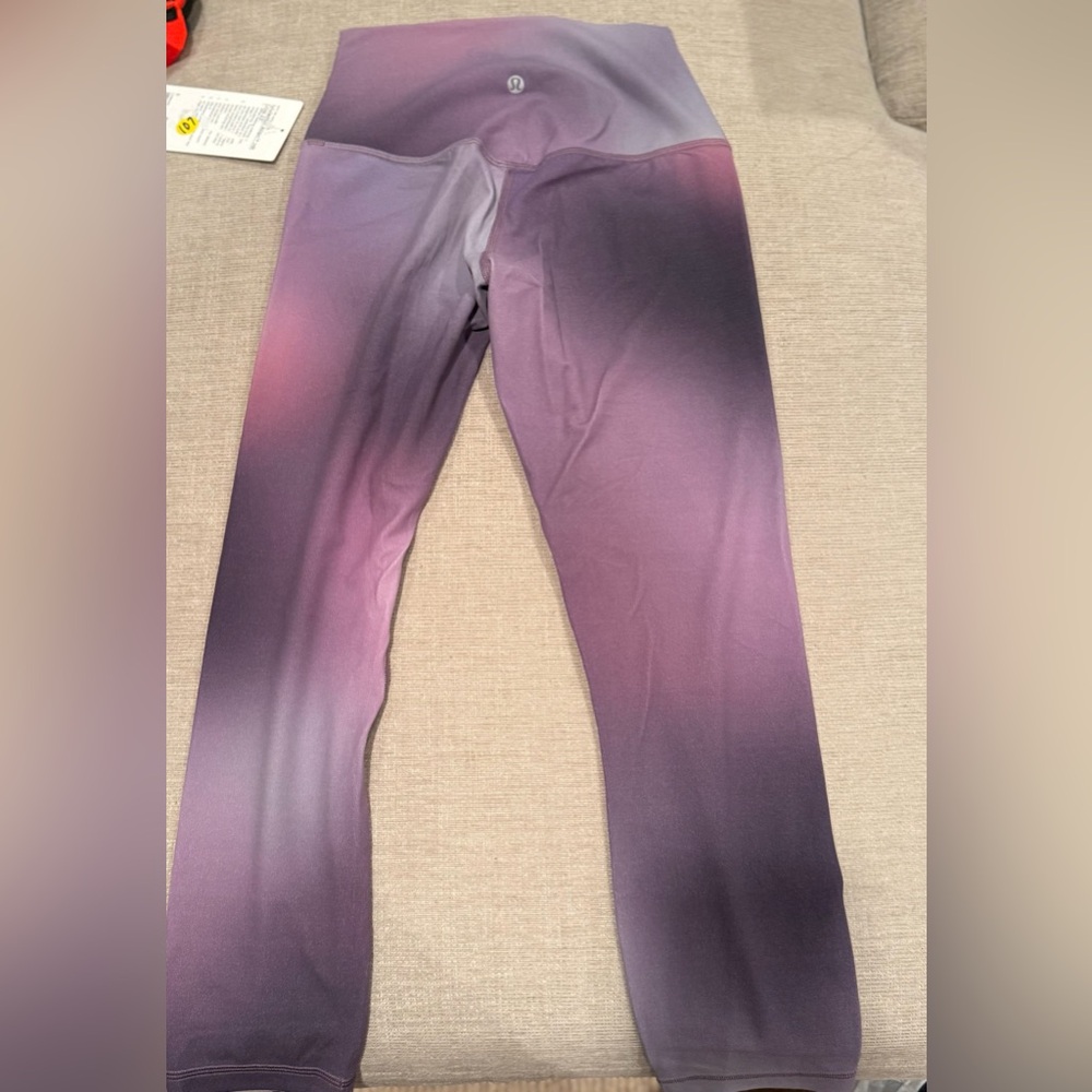 New Lululemon Lavender Nulu Align HR Crop 23” Aurora Haze Purple Leggings Size 6